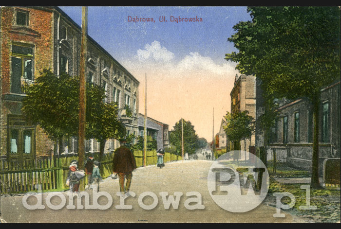 1919 r. Dąbrowa - Ulica Dąbrowska (Brandys)