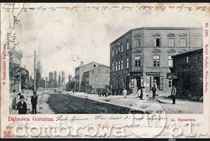 1900 r. Dąbrowa Górnicza ul. Szosowa (Kostrzeński)