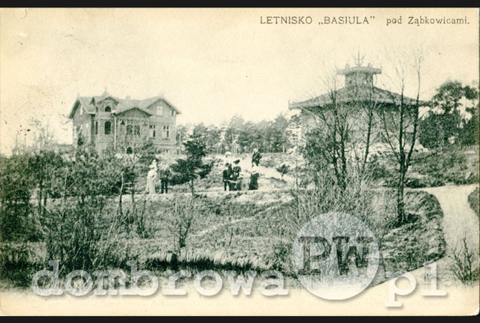 1910 r. Letnisko "Basiula" pod Ząbkowicami (Piotrowska)