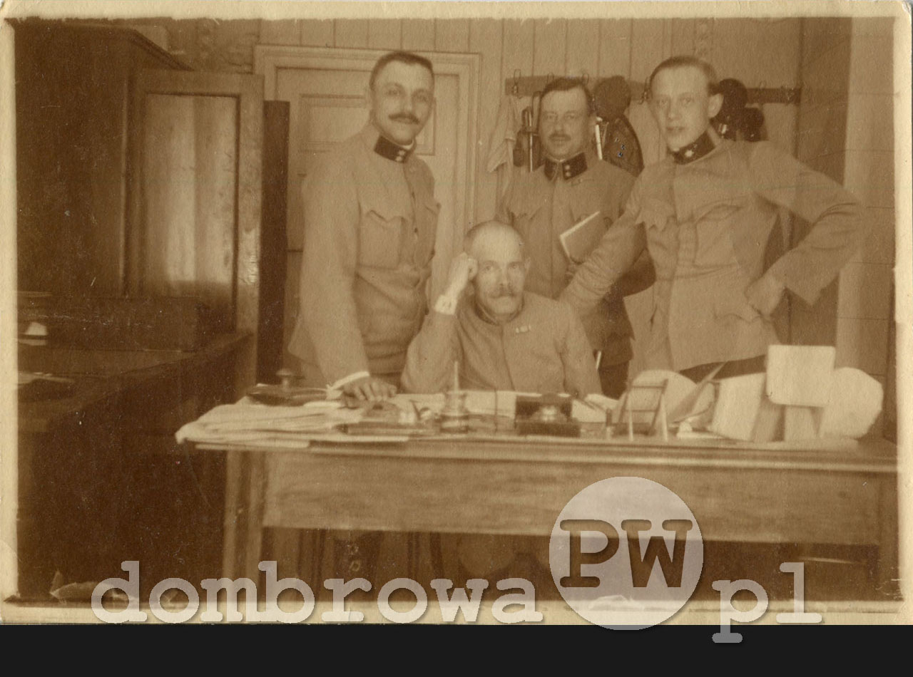 1916 r. Dąbrowa - Militärbergamt (Wojskowy Urząd Górniczy)