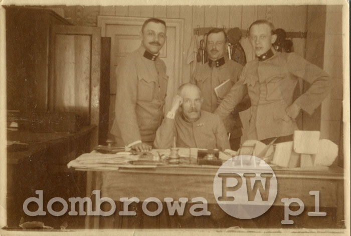 1916 r. Dąbrowa - Militärbergamt (Wojskowy Urząd Górniczy)