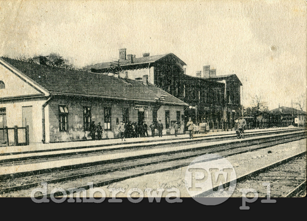 1916 r. Ząbkowice - Dworzec kolejowy (Grube)