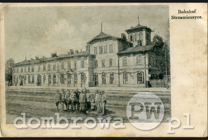 1916 r. Bahnhof Strzemieszyce (Schmelzer) v1