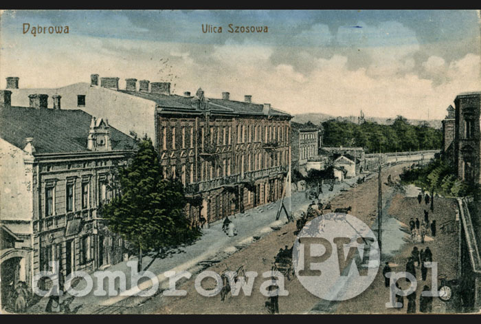 1915 r. Dąbrowa - Ulica Szosowa (Zmigrod)