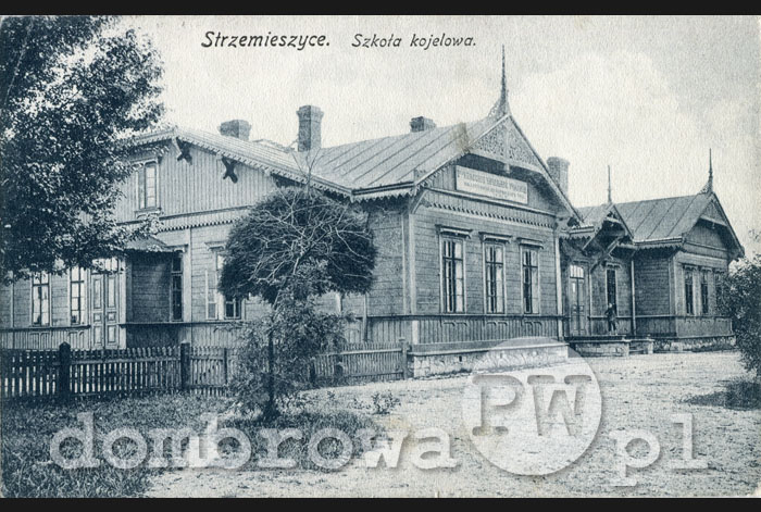 1915 r. Strzemieszyce - Szkoła kolejowa (Brandys)