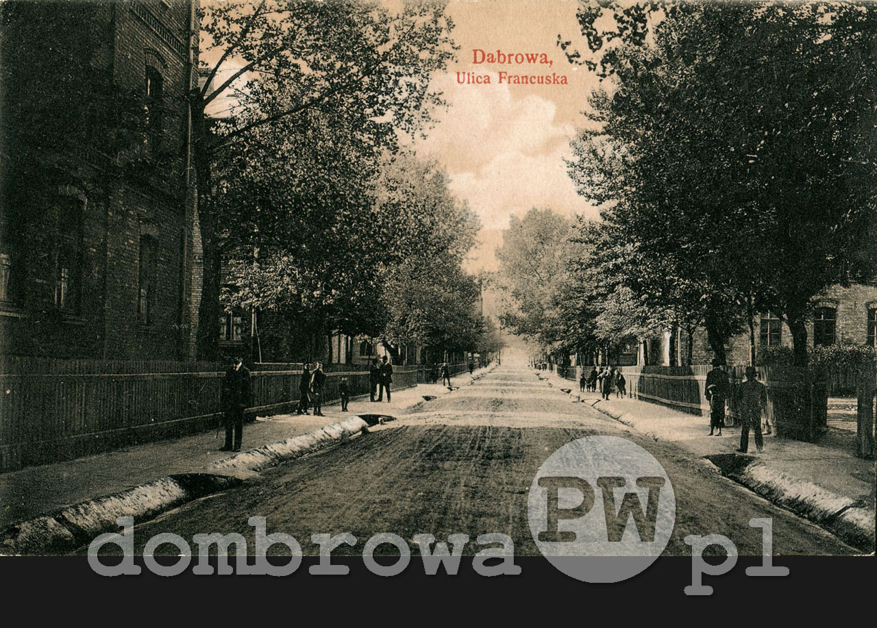 1916 r. Dąbrowa - Ulica Francuska (Brandys)