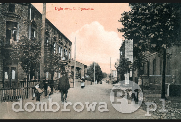 1916 r. Dąbrowa - Ulica Dąbrowska (Brandys)