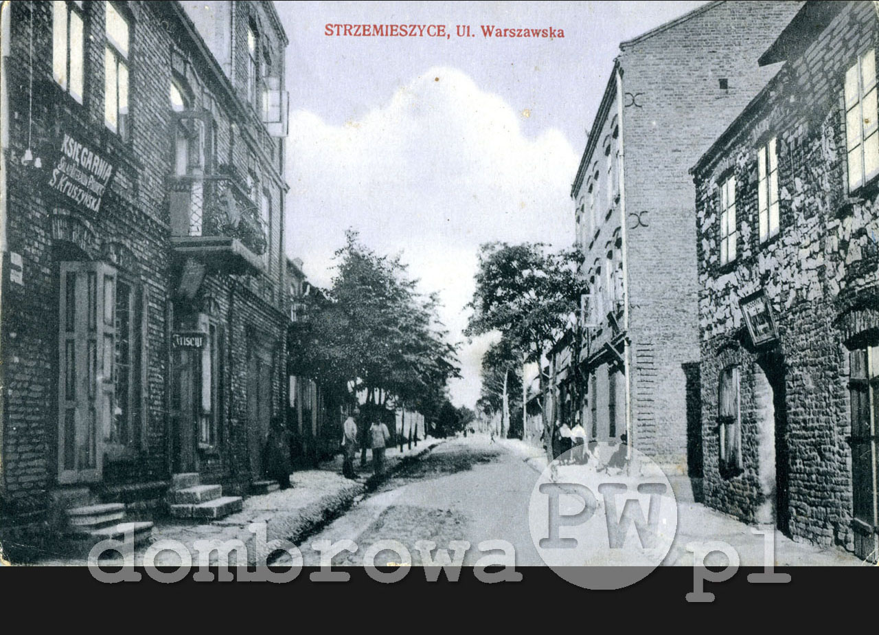 1916 r. Strzemieszyce - Ulica Warszawska (Brandys)