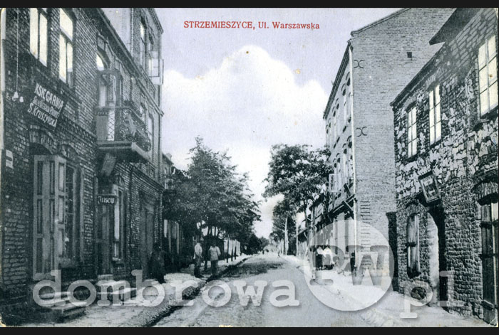 1916 r. Strzemieszyce - Ulica Warszawska (Brandys)