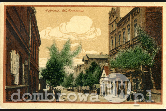 1916/1917 r. Dąbrowa - Ulica Francuska (Brandys)