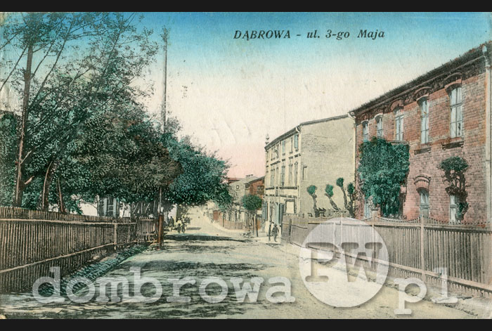 1917 r. Dąbrowa - Ulica 3-go Maja (Brandys)