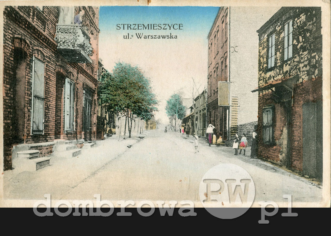 1917 r. Strzemieszyce - Ulica Warszawska (Brandys)