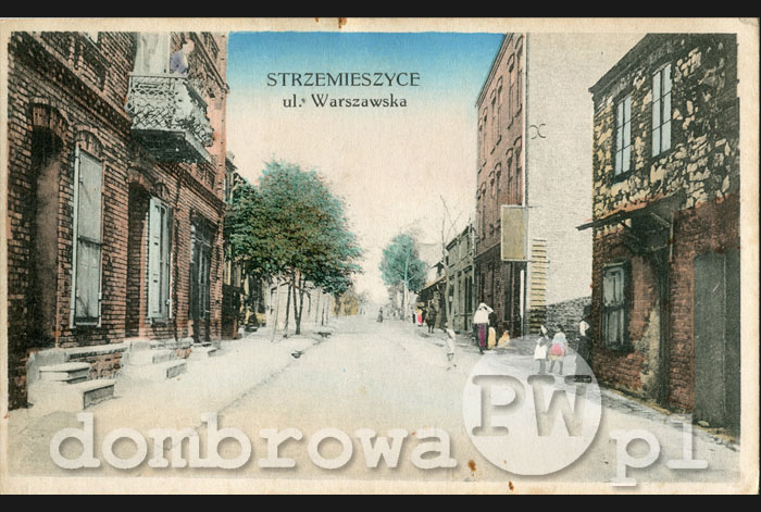 1917 r. Strzemieszyce - Ulica Warszawska (Brandys)