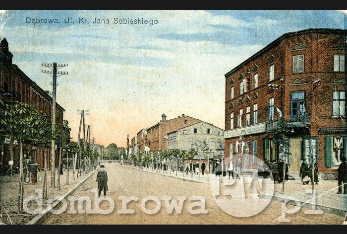 1918 r. Dąbrowa - Ulica Króla Jana Sobieskiego (Brandys)