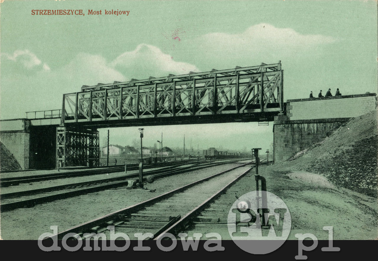 1916 r. Strzemieszyce - Most kolejowy (Brandys) v1