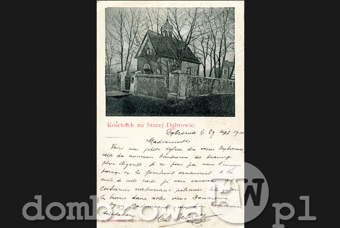 1900 r. Kościółek na Starej Dąbrowie (Kostrzeński)