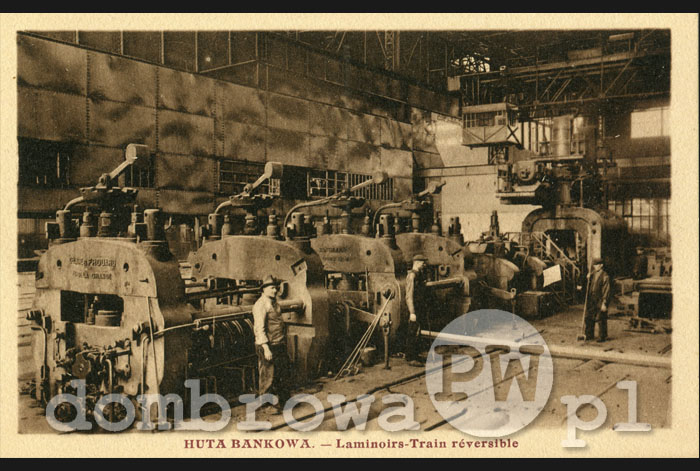 1925 r. Huta Bankowa - Laminoirs, Train réversible (Breger)