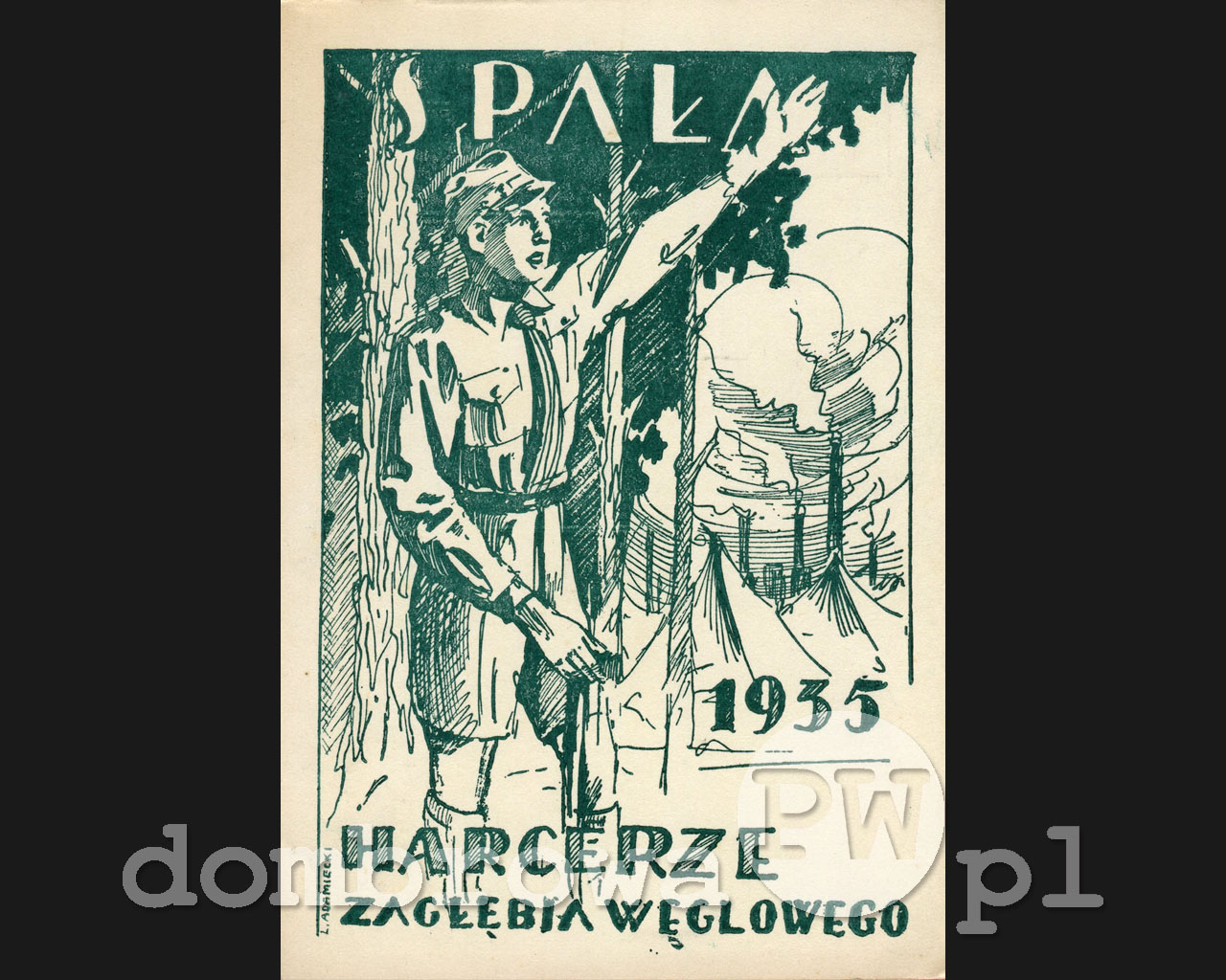 1935 r. Harcerze Zagłębia Węglowego - Spała 1935 (I Zagłębiowska Drużyna Harcerska) v1