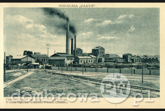 1929 r. Kopalnia Paryż - Widok ogólny kopalni Paryż-Chaper (Altman)