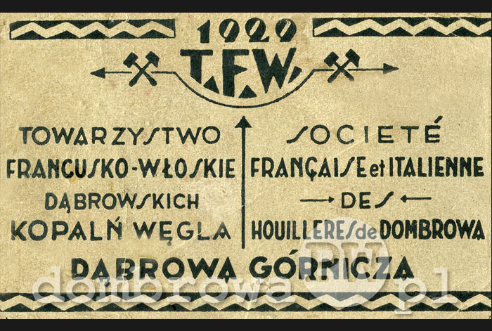 1929 r. T.F.W. - Dąbrowa Górnicza (Altman)