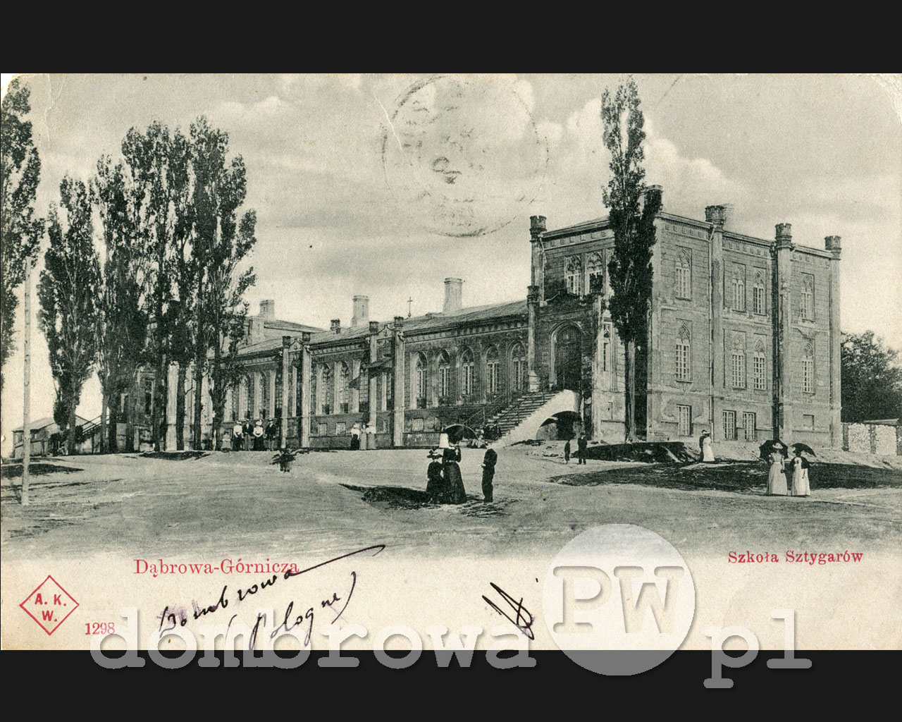 1900 r. Dąbrowa Górnicza - Szkoła Sztygarów (Konheim)