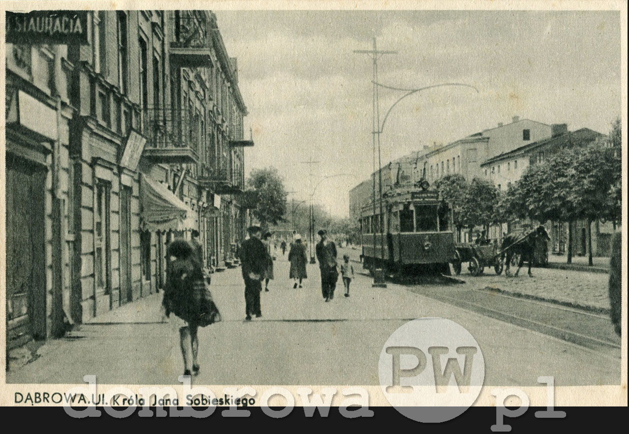1935 r. Dąbrowa - Ulica Króla Jana Sobieskiego (Brandys)