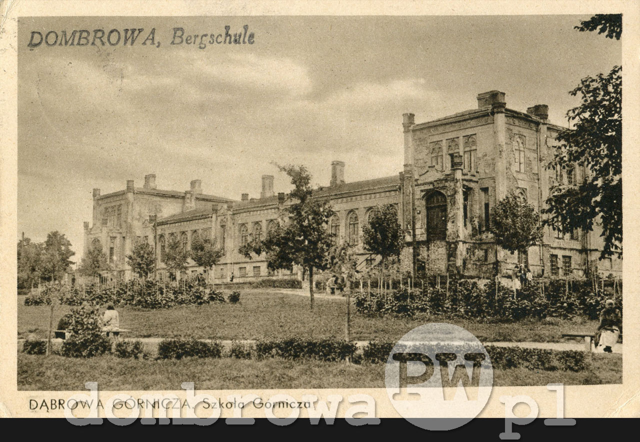 1940 r. Dombrowa, Bergschule (Brandys)