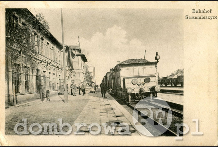 1916 r. Bahnhof Strzemieszyce (Schmelzer) v2