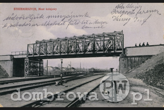 1916 r. Strzemieszyce - Most kolejowy (Brandys) v2