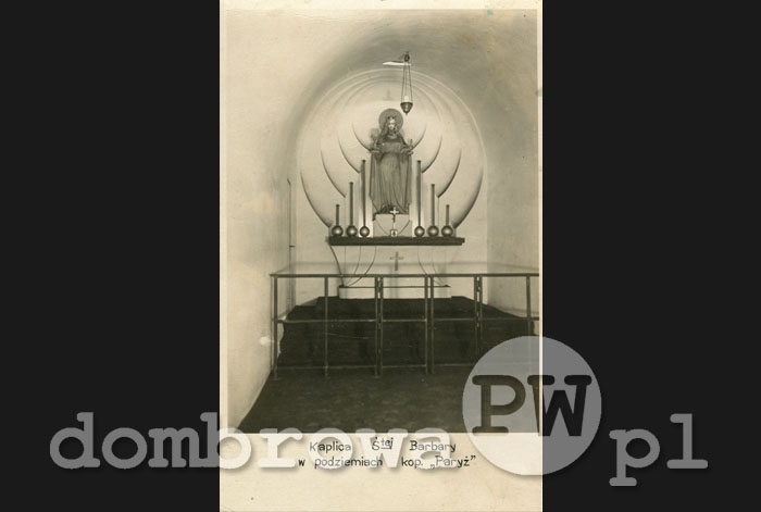 1930 r. Kaplica św. Barbary w podziemiach kop. Paryż (bez wydawcy)