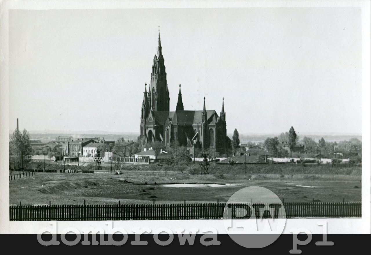1940 r. Dombrowa O.S. - Kirche mit Umgebung (6)(Schinkovsky)
