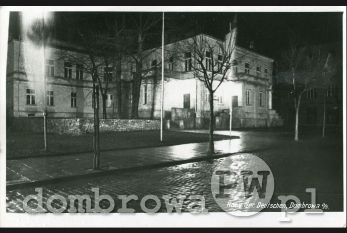 1941 r. Dombrowa O/S. - Haus der Deutschen (Kanngiesser)(2)