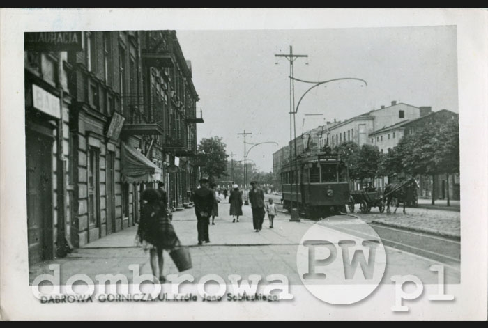 1950 r. Dąbrowa Górnicza - Ulica Króla Jana Sobieskiego (Brandys)