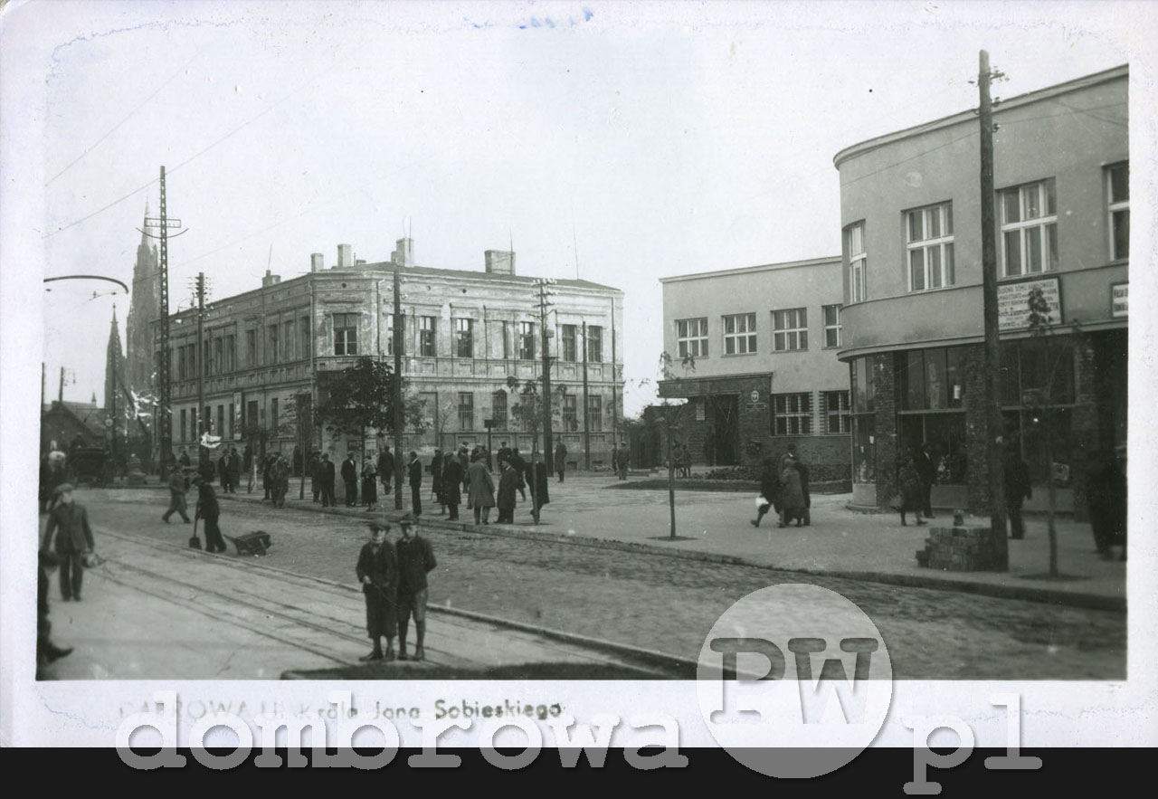 1950 r. Dąbrowa - Ulica Króla Jana Sobieskiego (Brandys)