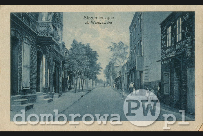 1918 r. Strzemieszyce - Ulica Warszawska (Kruszyńska)