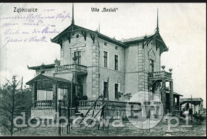 1910 r. Ząbkowice - Villa Basiuli (Zmigrod)
