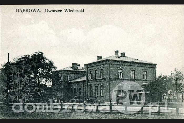 1910 r. Dąbrowa - Dworzec Wiedeński (Rowiński)