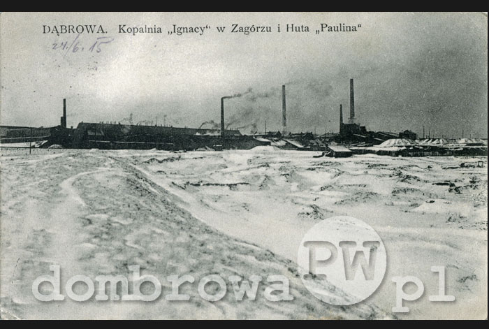 1910 r. Dąbrowa -  Kopalnia Ignacy w Zagórzu i Huta Paulina (Rowiński)