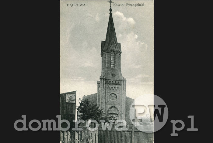 1910 r. Dąbrowa - Kościół ewangelicki (Rowiński)