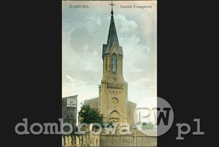 1910 r. Dąbrowa - Kościół ewangelicki (Rowiński???)
