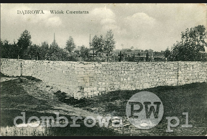 1910 r. Dąbrowa - Cmentarz (Rowiński)