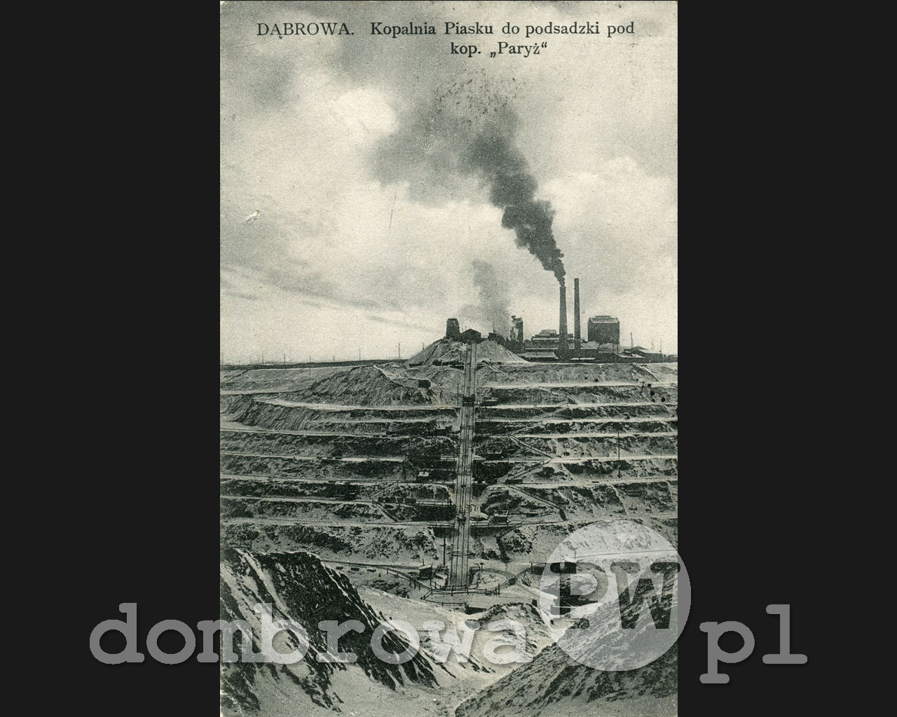 1910 r. Dąbrowa - Kopalnia piasku do podsadzki pod kopalnią Paryż (Rowiński)