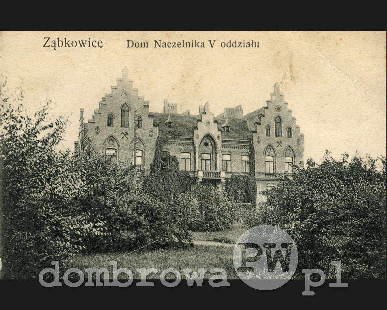 1912 r. Ząbkowice - Dom Naczelnika V Oddziału (Piotrowska)