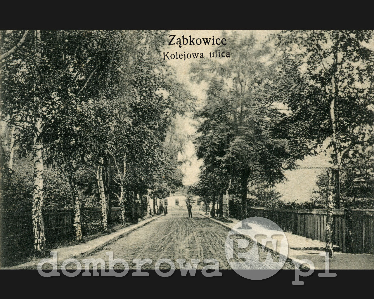 1912 r. Ząbkowice, Ulica Kolejowa (Piotrowska)