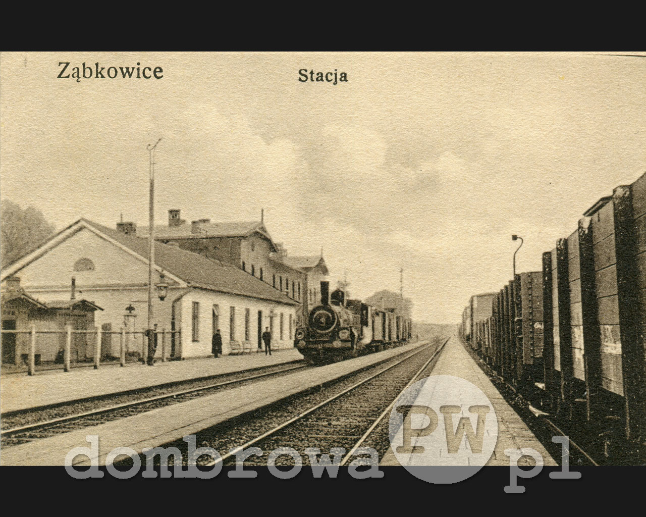 1912 r. Ząbkowice, Stacja (Piotrowska)