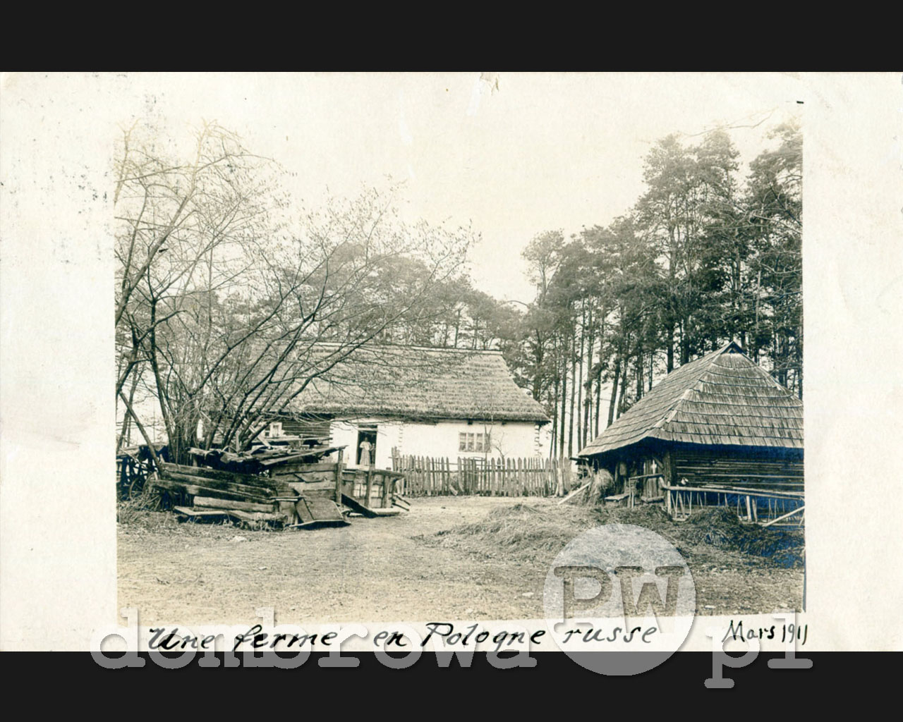 1911 r. Okolice Dąbrowy - Gospodarstwo