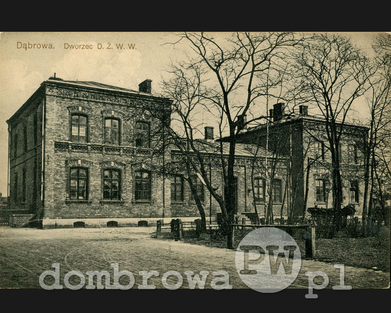 1914 r. Dąbrowa - Dworzec D.Ż.W.W. (Brandys)